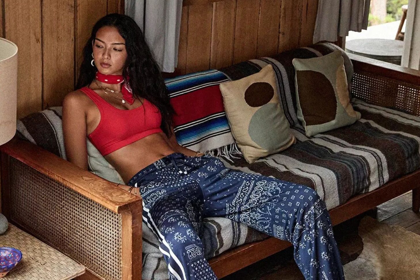 A woman wears clothes from The Upside one of the best activewear brands